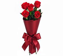 Букет 5 Красных роз Эдлесс Лав в Волжский