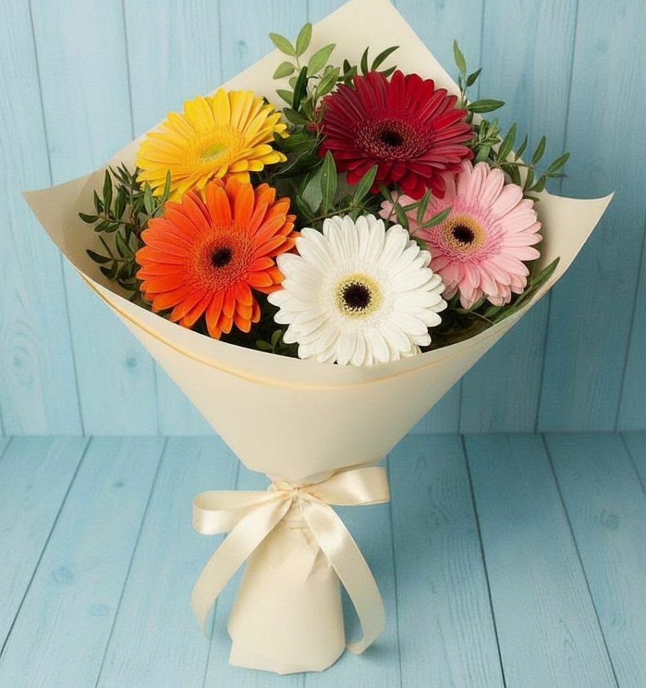 Букет цветов из: Герберы в Волжский