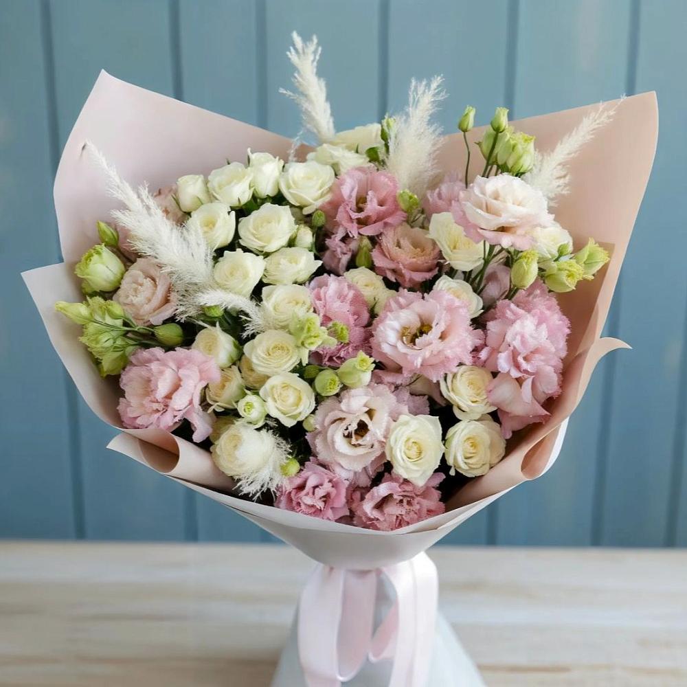 Букет цветов из: Альстромерии и Розы в Волжский