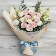 Букет цветов из:  Лизиантусы в Волжский