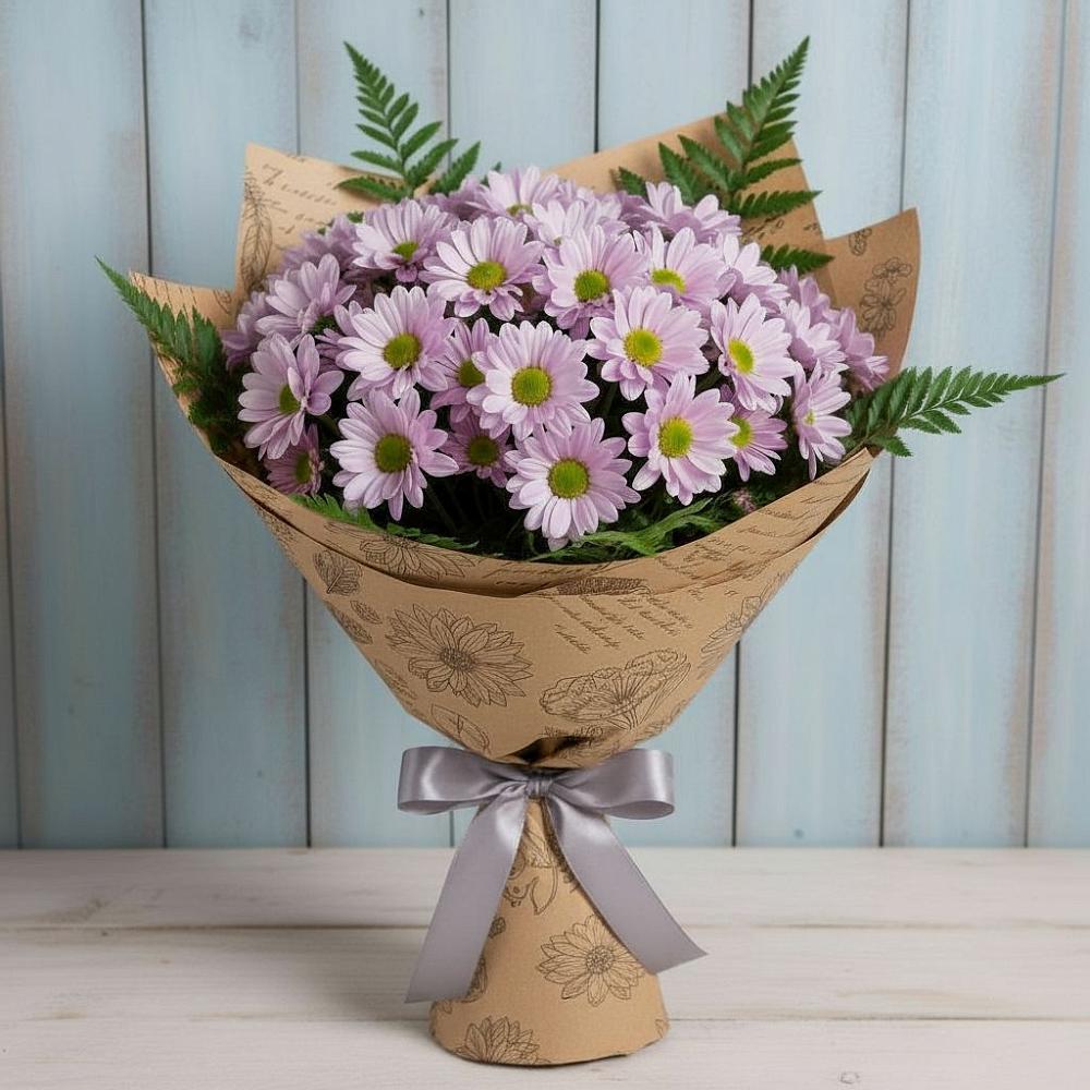 Букет цветов из: Хризантемы в Волжский