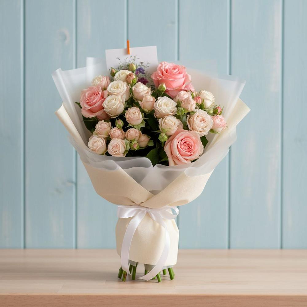 Букет цветов из: Розы в Волжский