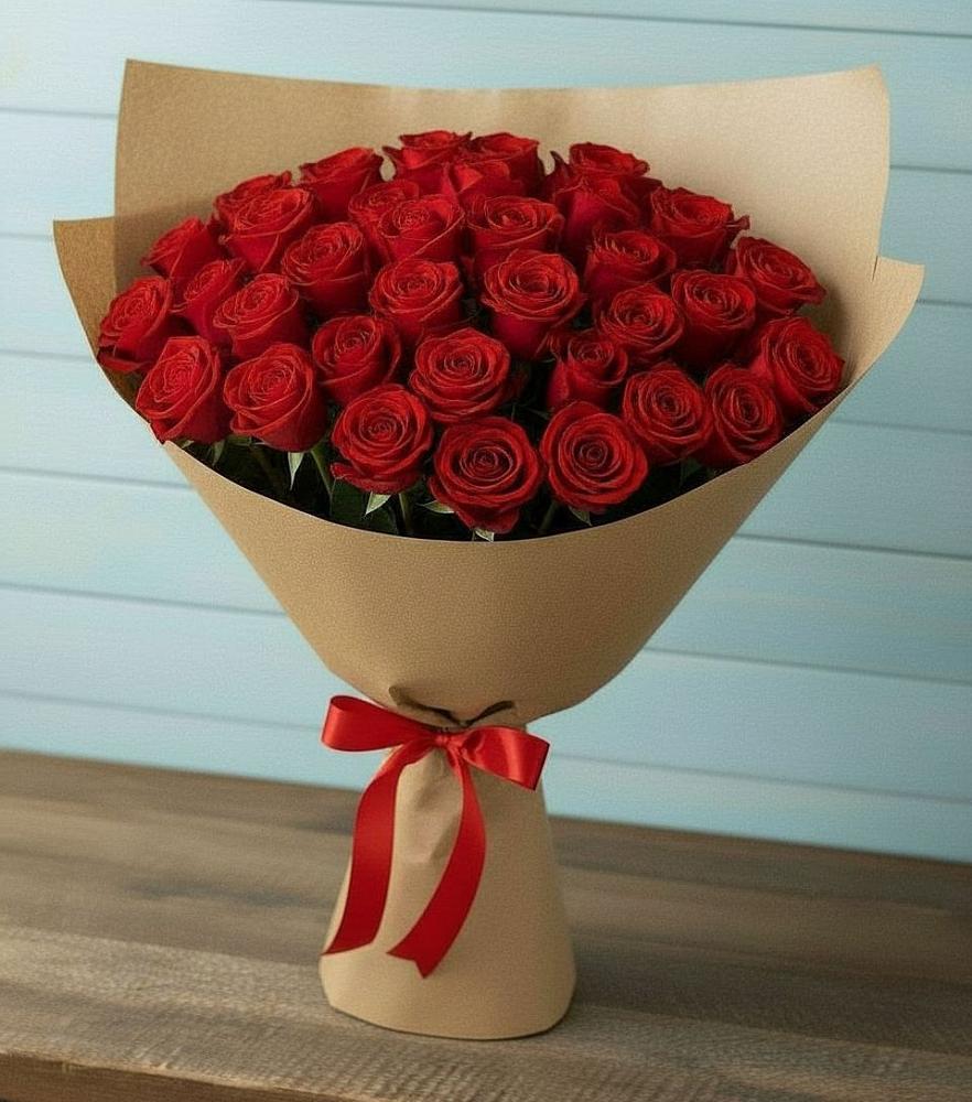Букет Красные розы Милано в Волжский
