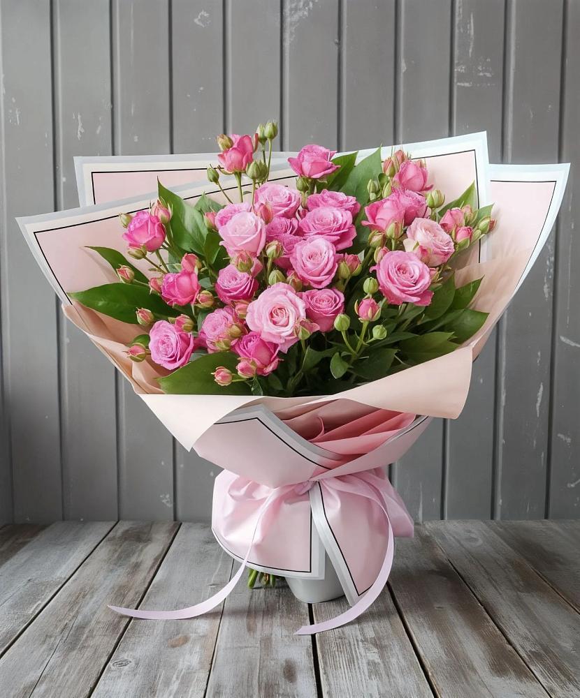 Букет Розовый кустик в Волжский