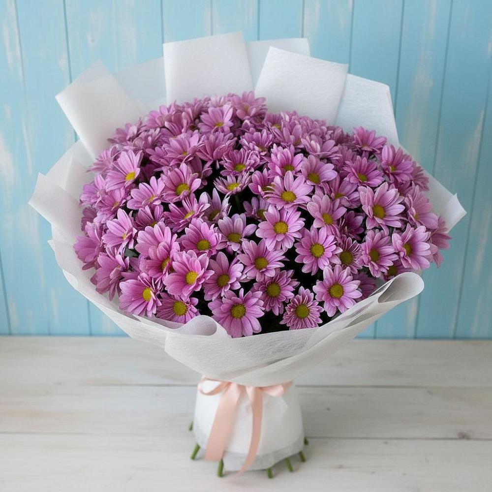 Букет цветов из: Хризантемы в Волжский