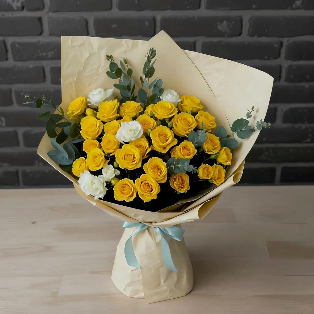 Букет цветов из: Розы в Волжский