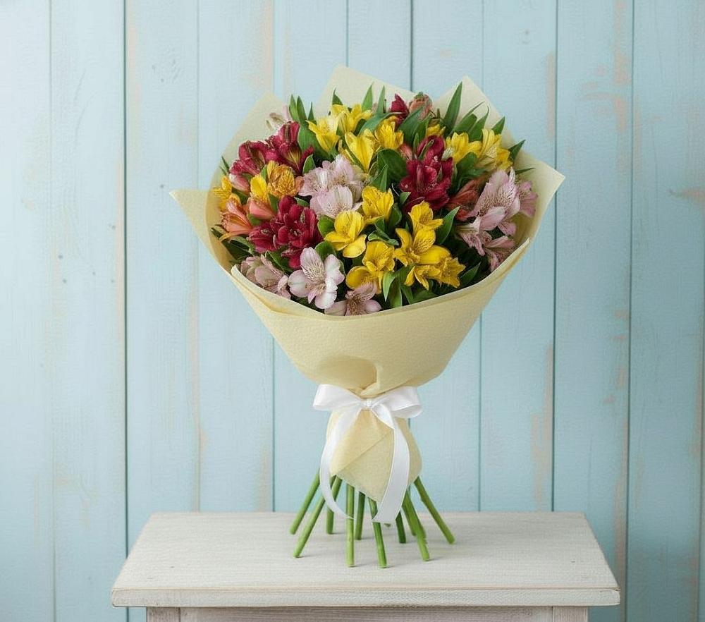 Букет цветов из: Альстромерии в Волжский
