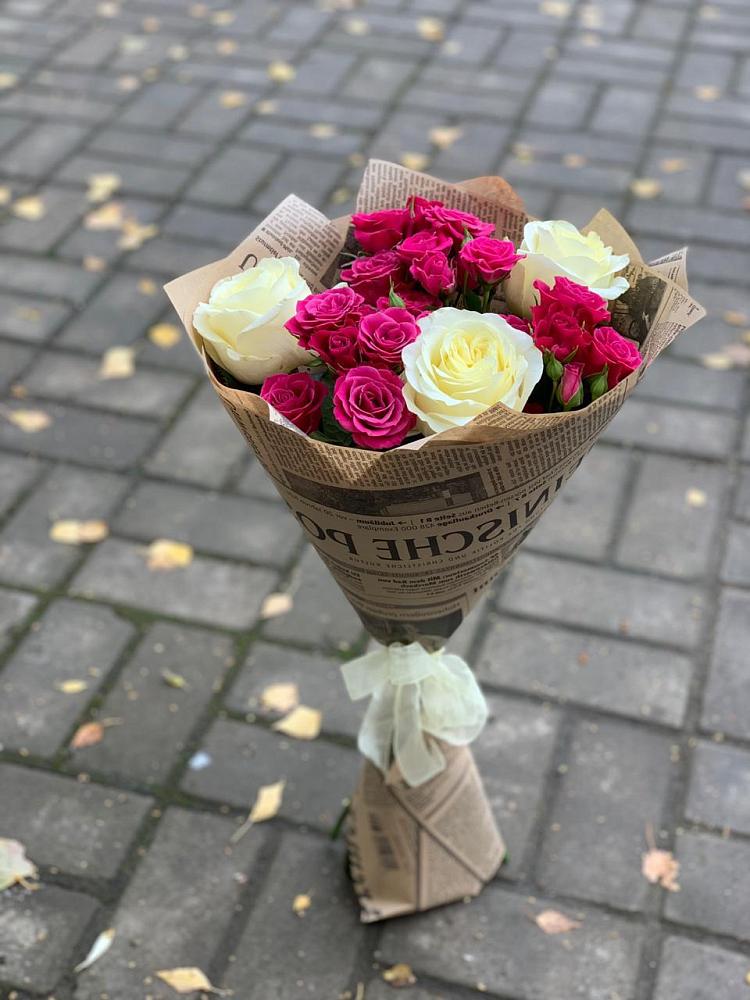 Букет цветов из: Розы в Волжский