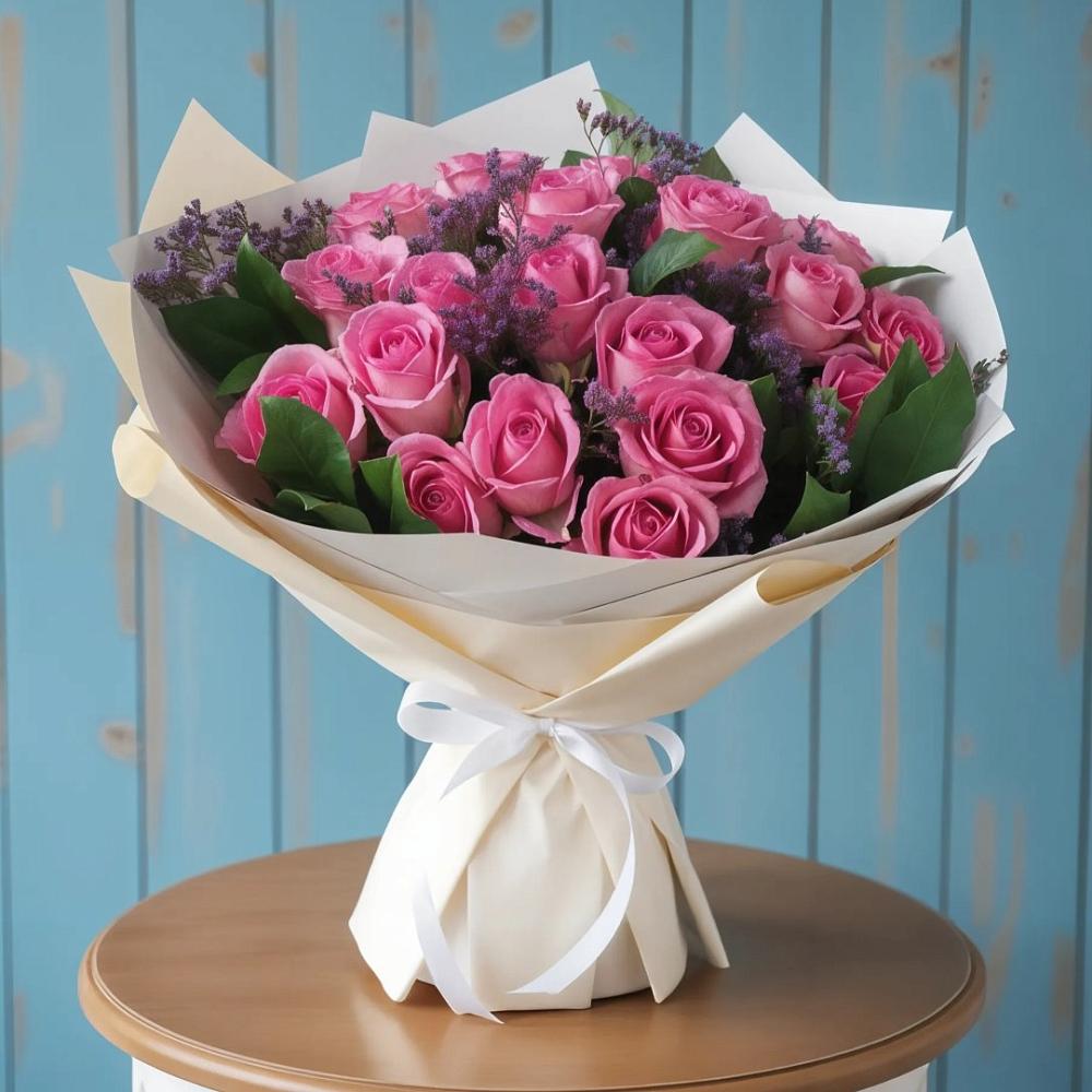 Букет цветов из: Розы в Волжский